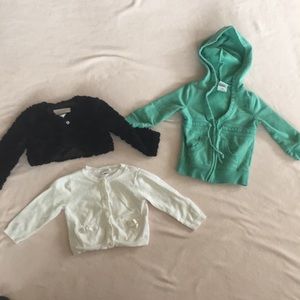 Cardigans and hoodie